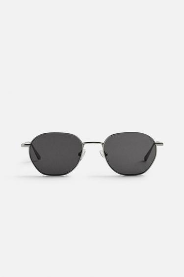 OVAL SUNGLASSES - Matte silver by Zara