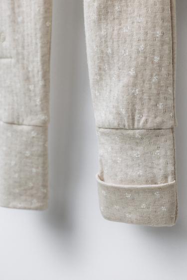 PYJAMA COMBINAISON STRUCTURE PIED CONVERTIBLE - Gris chiné de Zara - Image 5