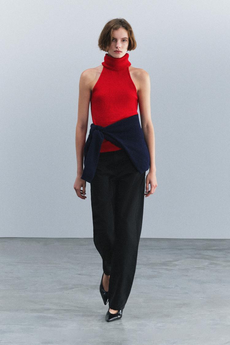 Top cuello alto