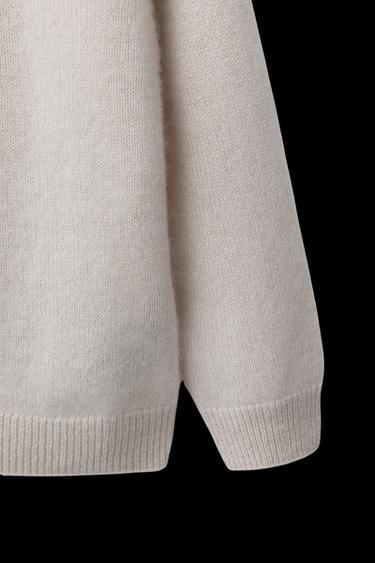 Zara 100% CASHMERE SWEATER - Sand