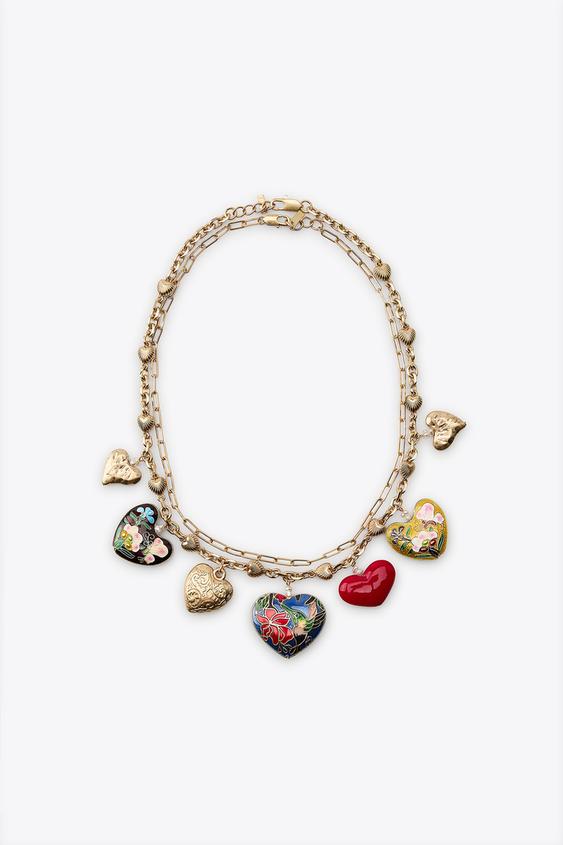 PACK OF 2 HEART NECKLACES