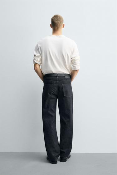 JEAN STRAIGHT FIT - Bleu marine de Zara - Image 2