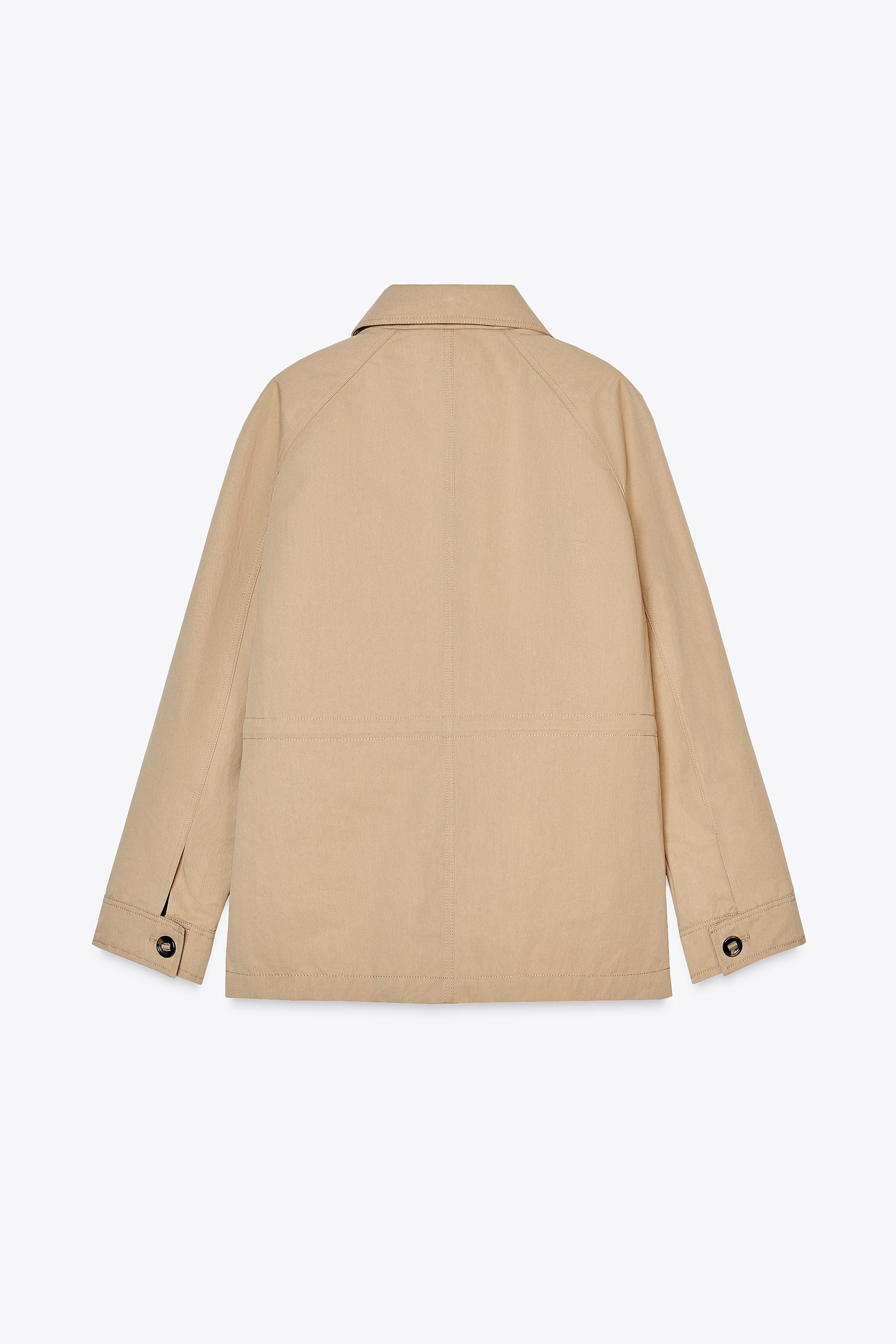 ZW コレクション ポケット付きジャケット - エクリュ | ZARA