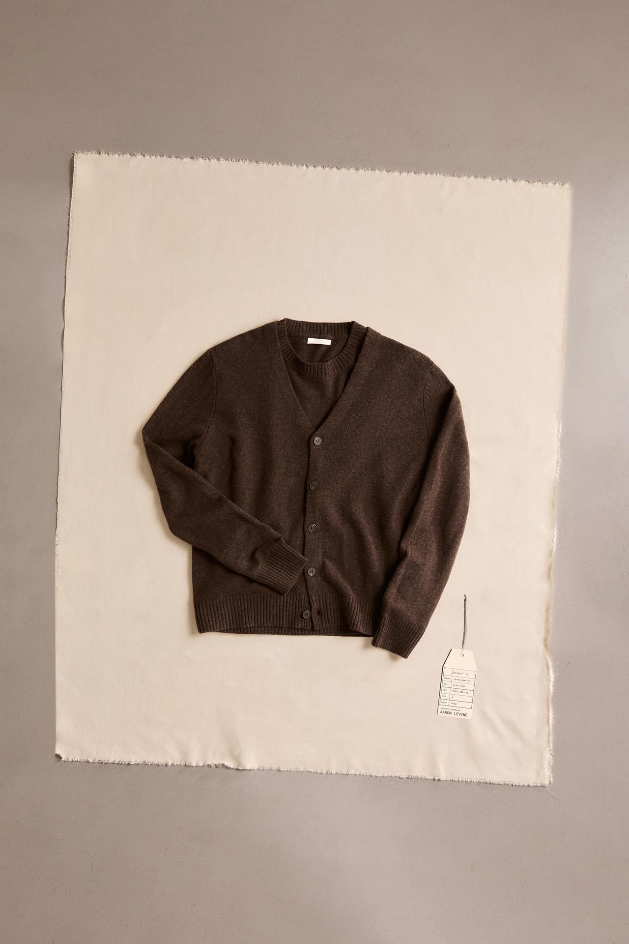 WOOL CARDIGAN - Brown by Zara