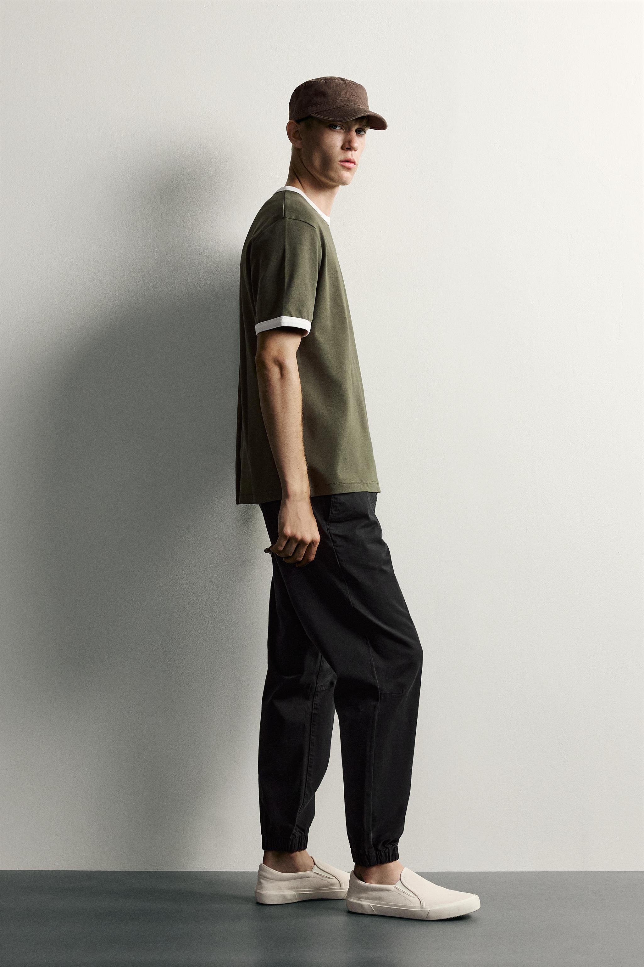 Zara SLIM FIT JOGGING PANTOLON görsel 4