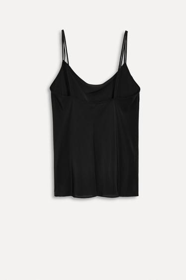 HAUT NUISETTE EN SOIE 50E ANNIVERSAIRE - Noir de Zara - Image 2