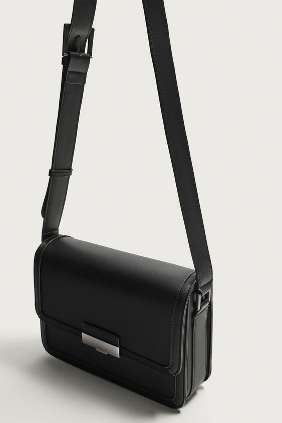 メタルディテール クロスボディバッグ - ブラック | ZARA Japan / 日本