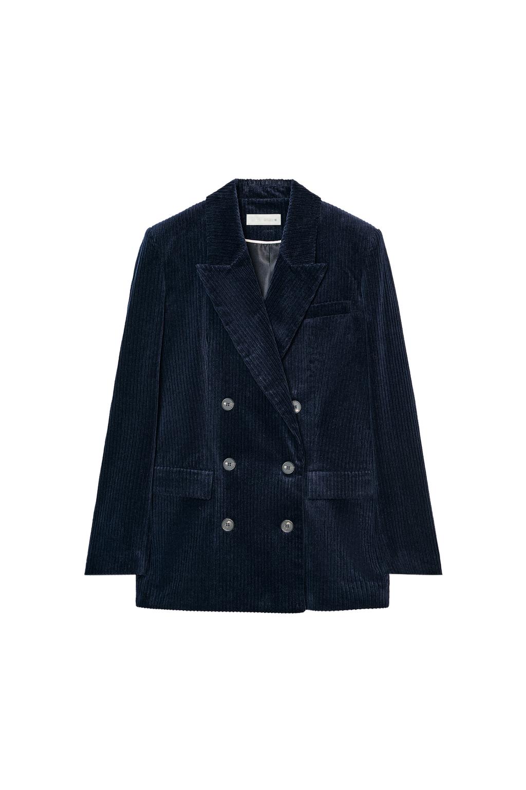 CORDUROY BLAZER WITH SHOULDER PADS - image 3