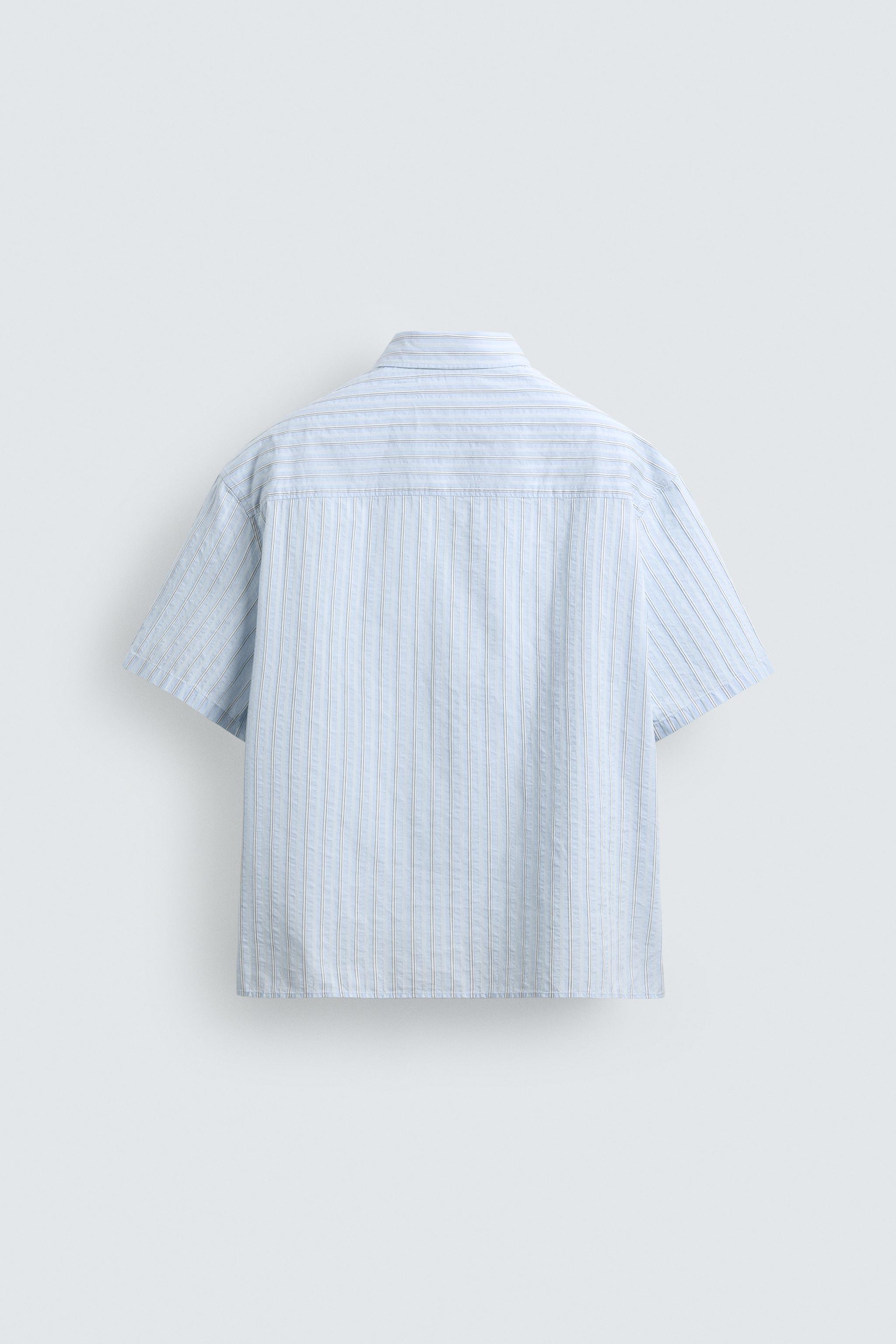 BOXY FIT STRIPED SHIRT