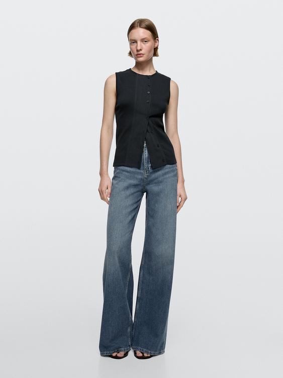 High-waist wide-leg jeans from Zara - $130