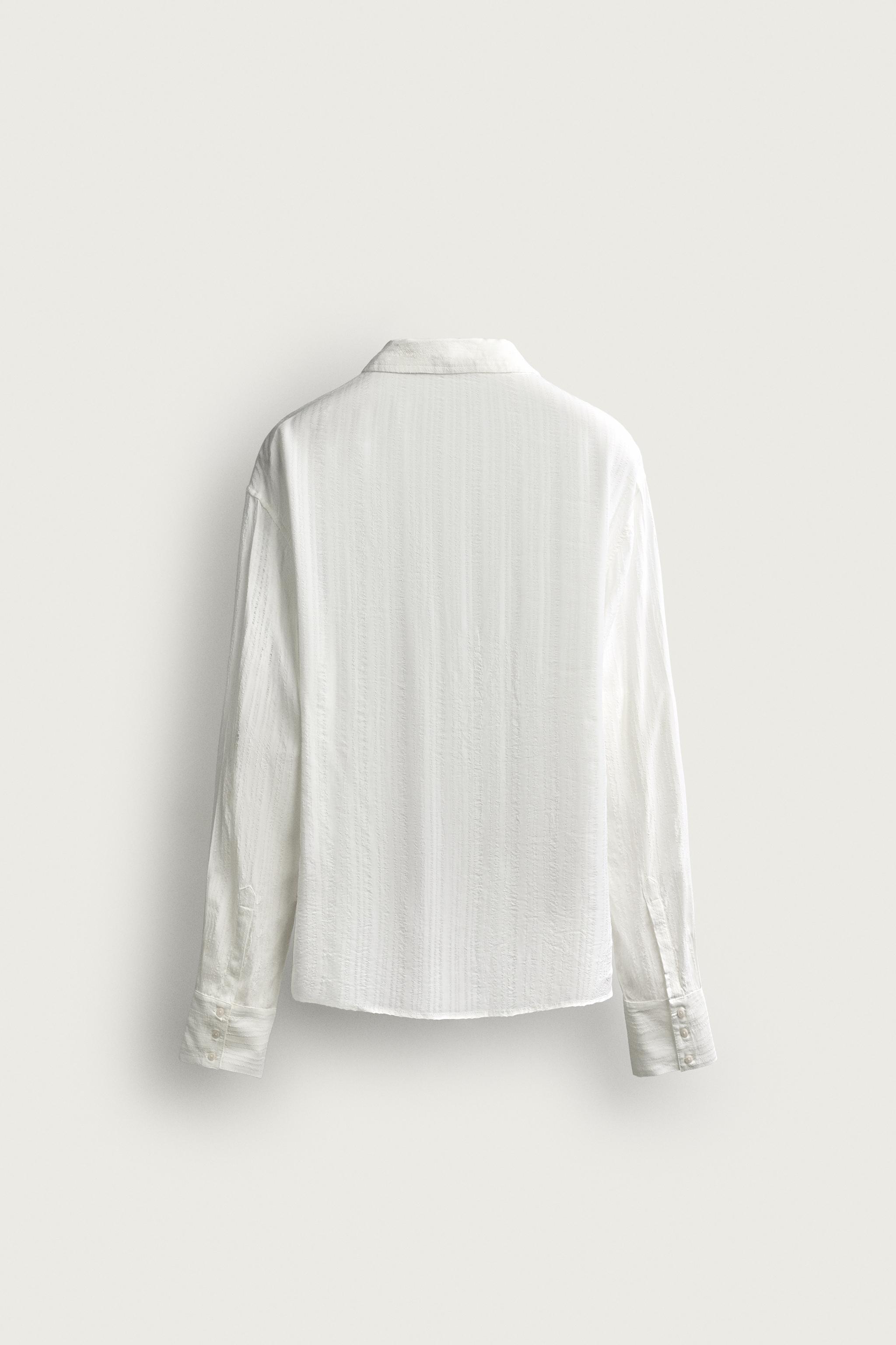 CHEMISE FLUIDE 100% VISCOSE RAYURES