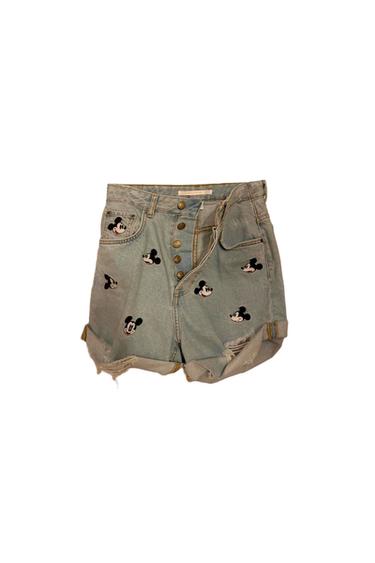 HIGHRISE MICKEY MOUSE JEANS SHORT