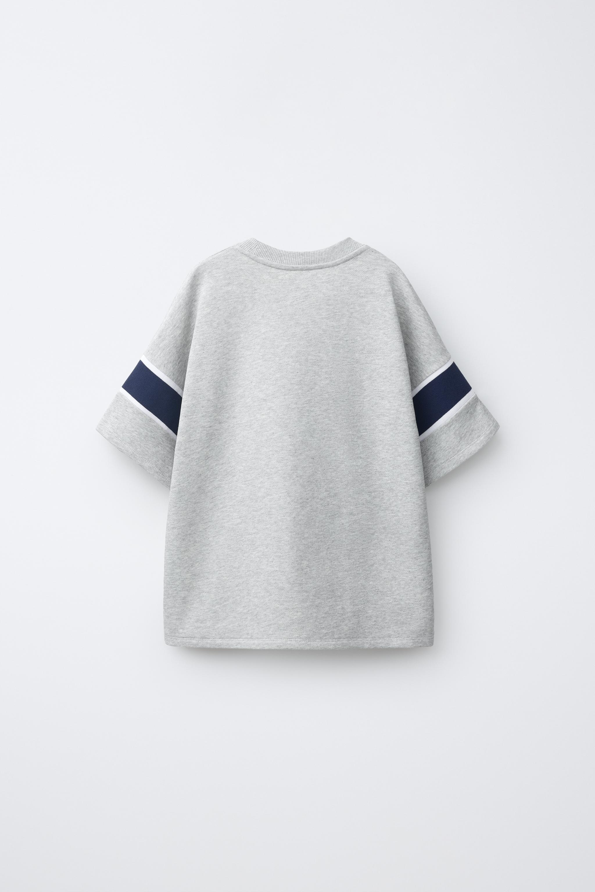 TEAM SIX SEVEN PRINT T-SHIRT - Gray marl | ZARA Canada