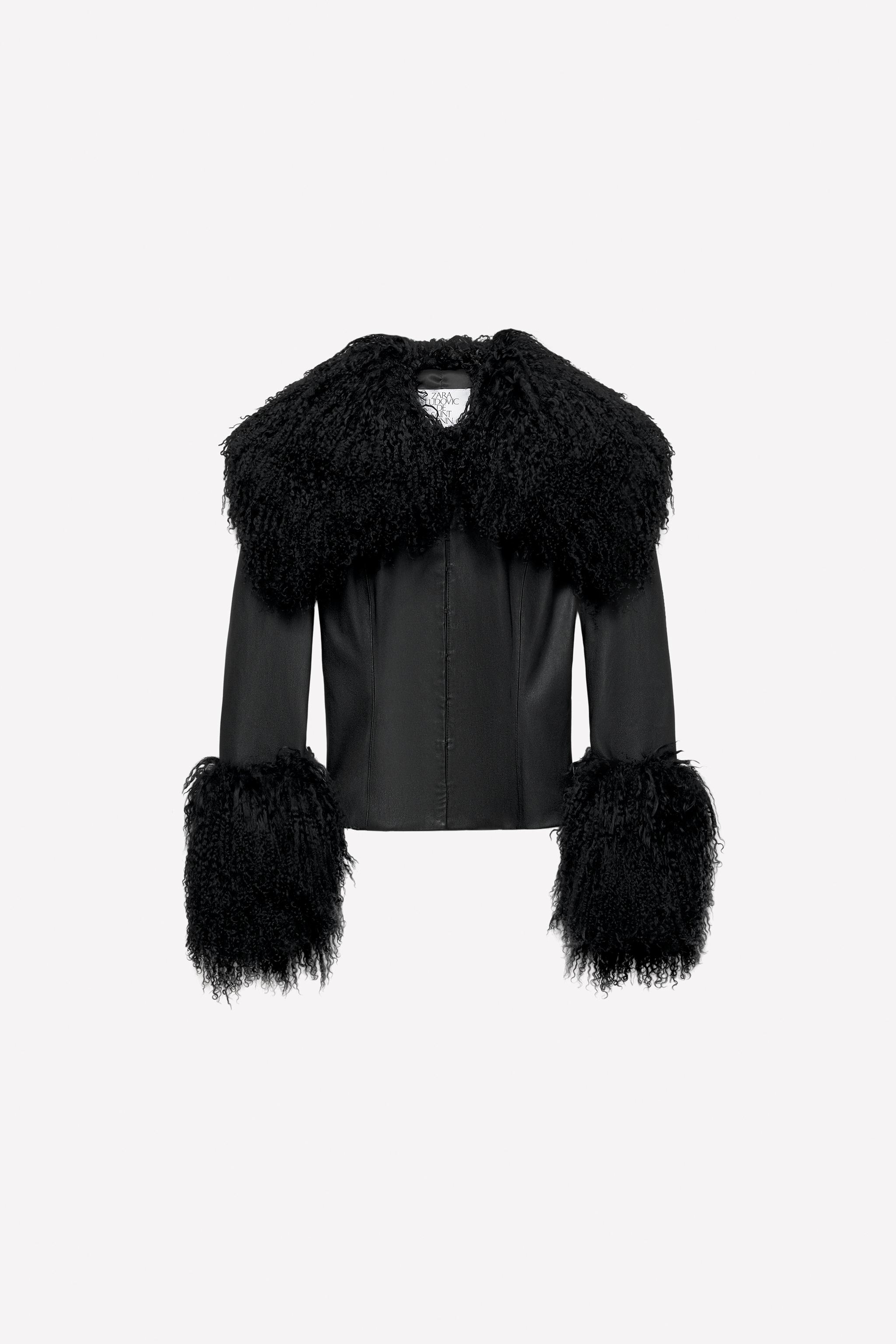 FITTED LEATHER JACKET LUDOVIC DE SAINT SERNIN x ZARA