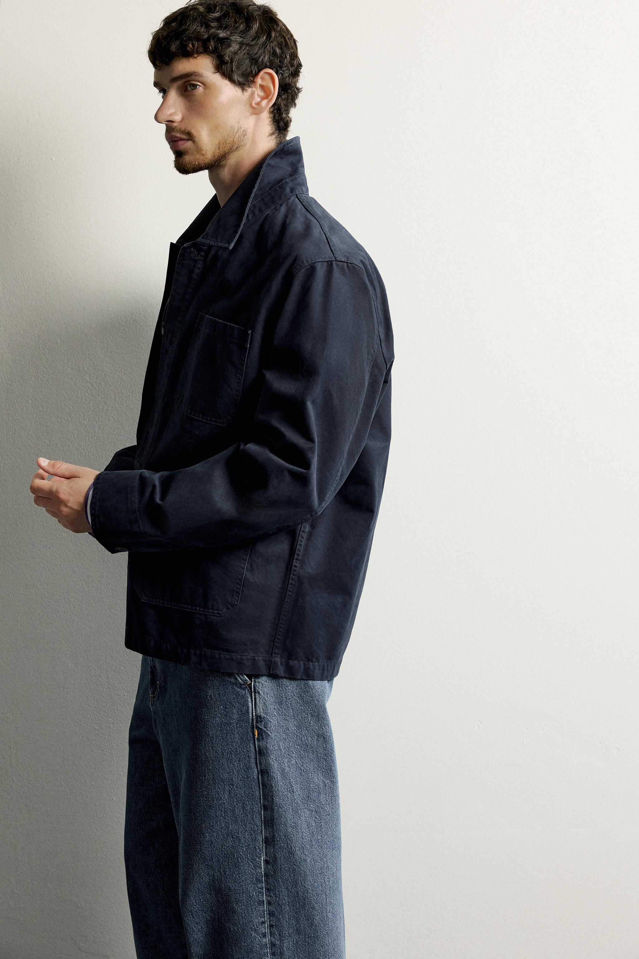 Zara REGULAR FIT CEPLİ İNCE CEKET görsel 3