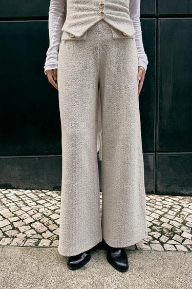 PANTALON STRUCTURÉ - Écru de Zara - Image 3