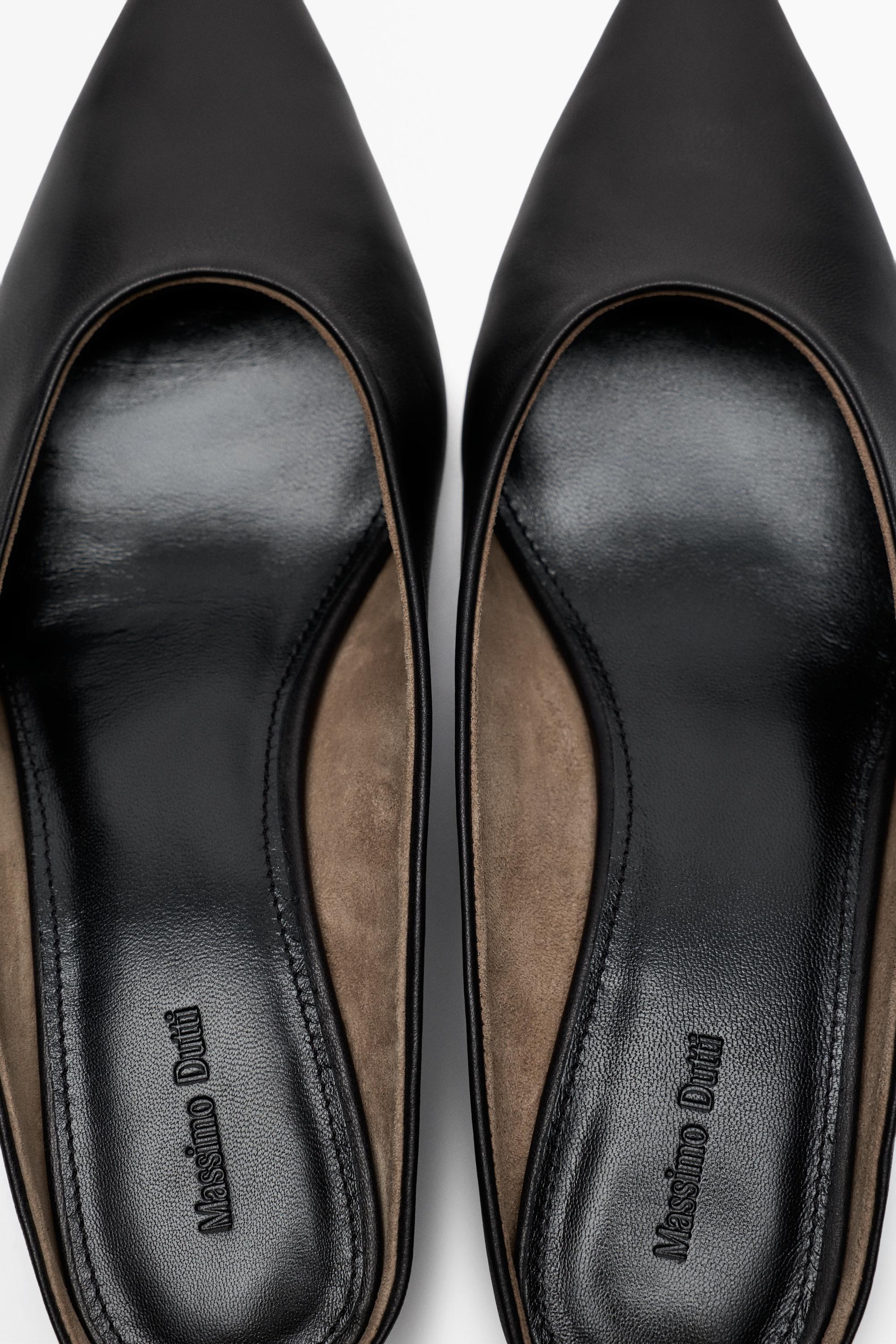Chaussure mule à talon compensé