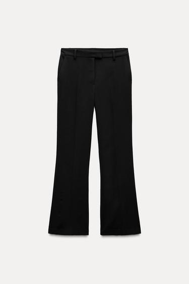 Zara ZW COLLECTION FLARED PANTS - Black