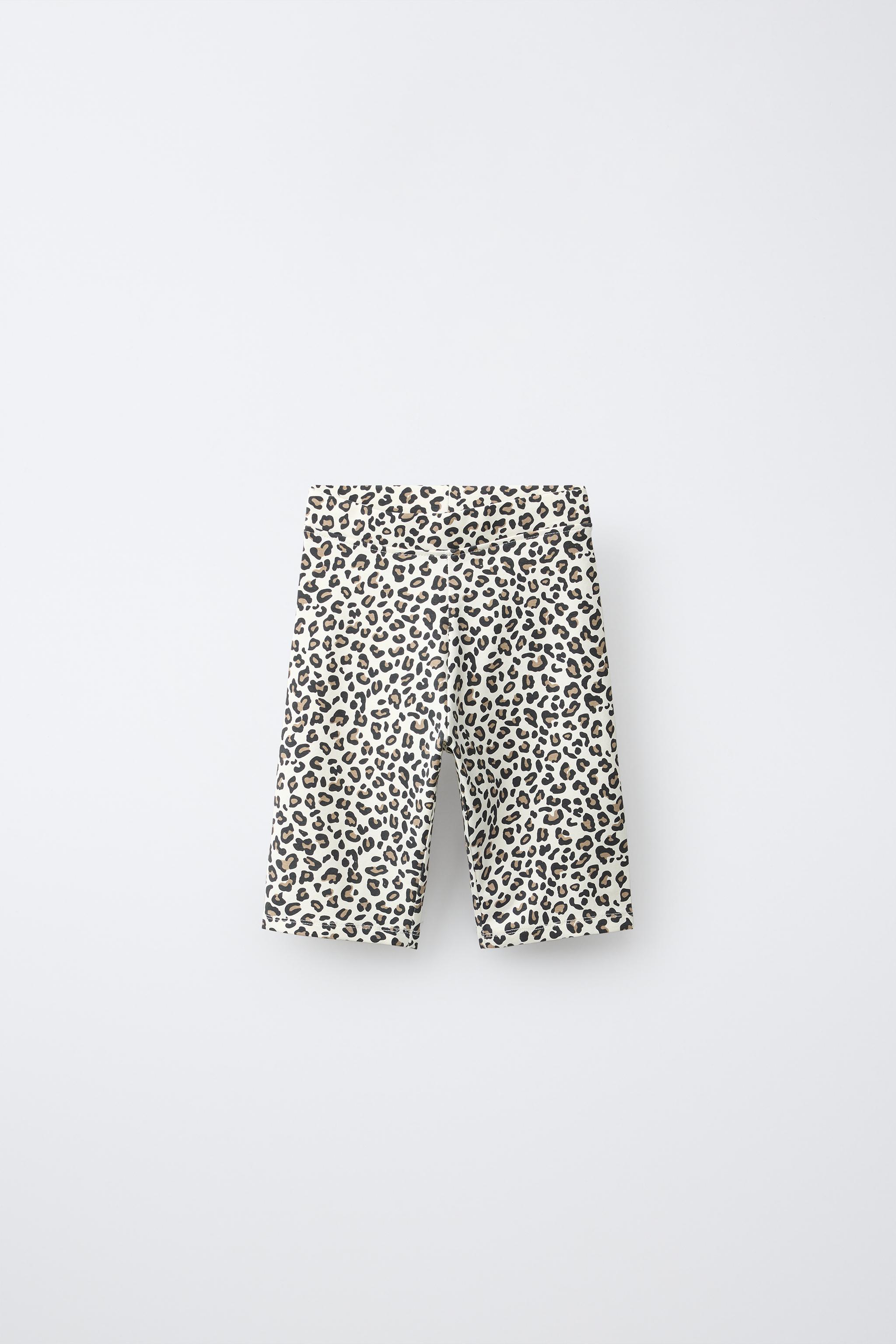 ZARA ショーツ 豹柄 Hayato Ishizawa polar  PLAIN BIKE SHORTS - Leopard | ZARA United States