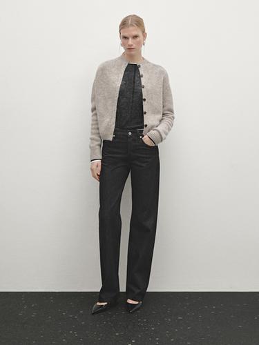 Zara Flecked knit cardigan - Beige - Image 0
