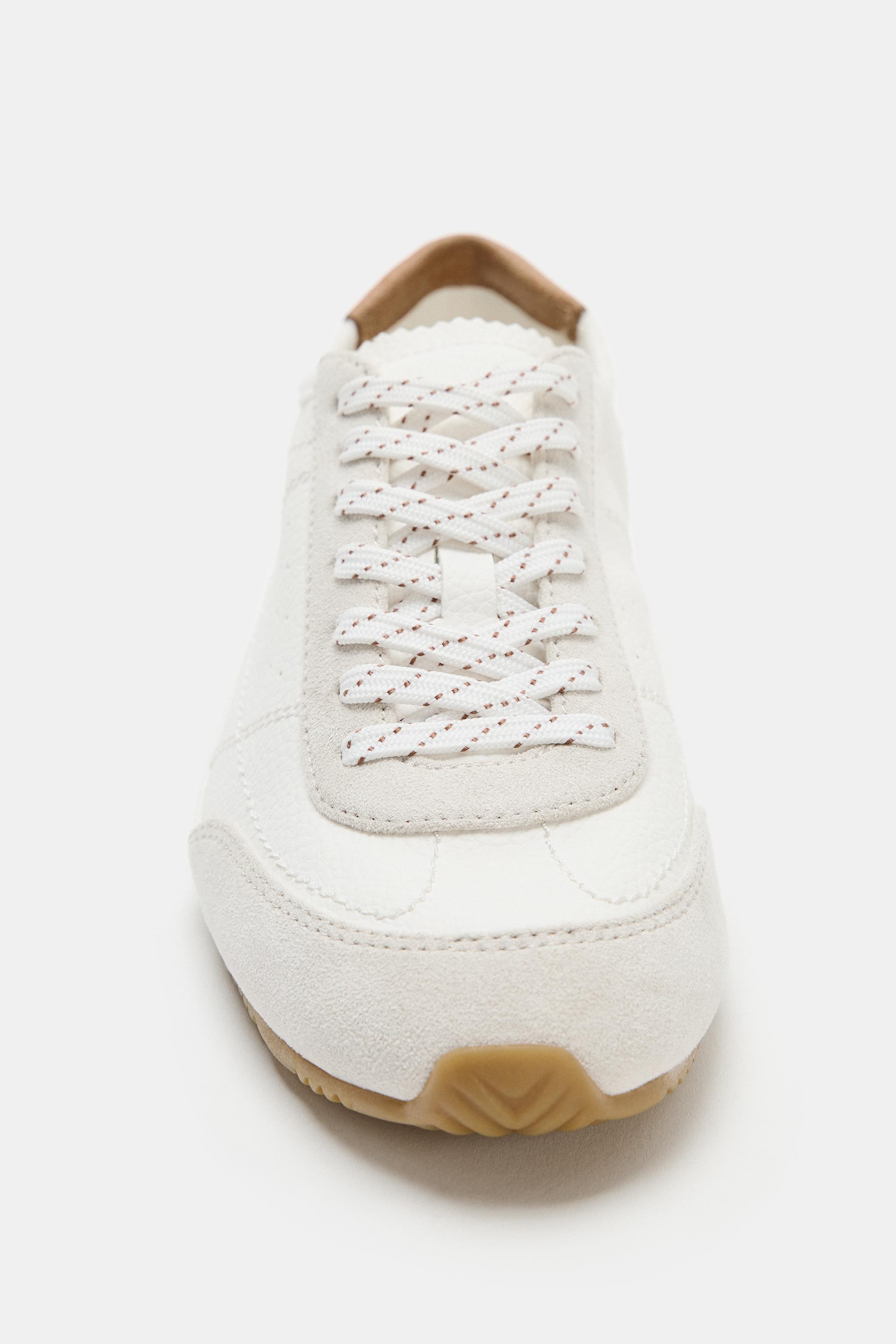 Женские кроссовки Zara DERBY SNEAKERS WITH HEEL DETAIL — фото 5