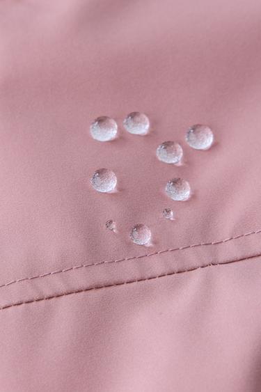LANGER WASSERABWEISENDER OVERALL MIT FARBBLOCK - Rosa von Zara