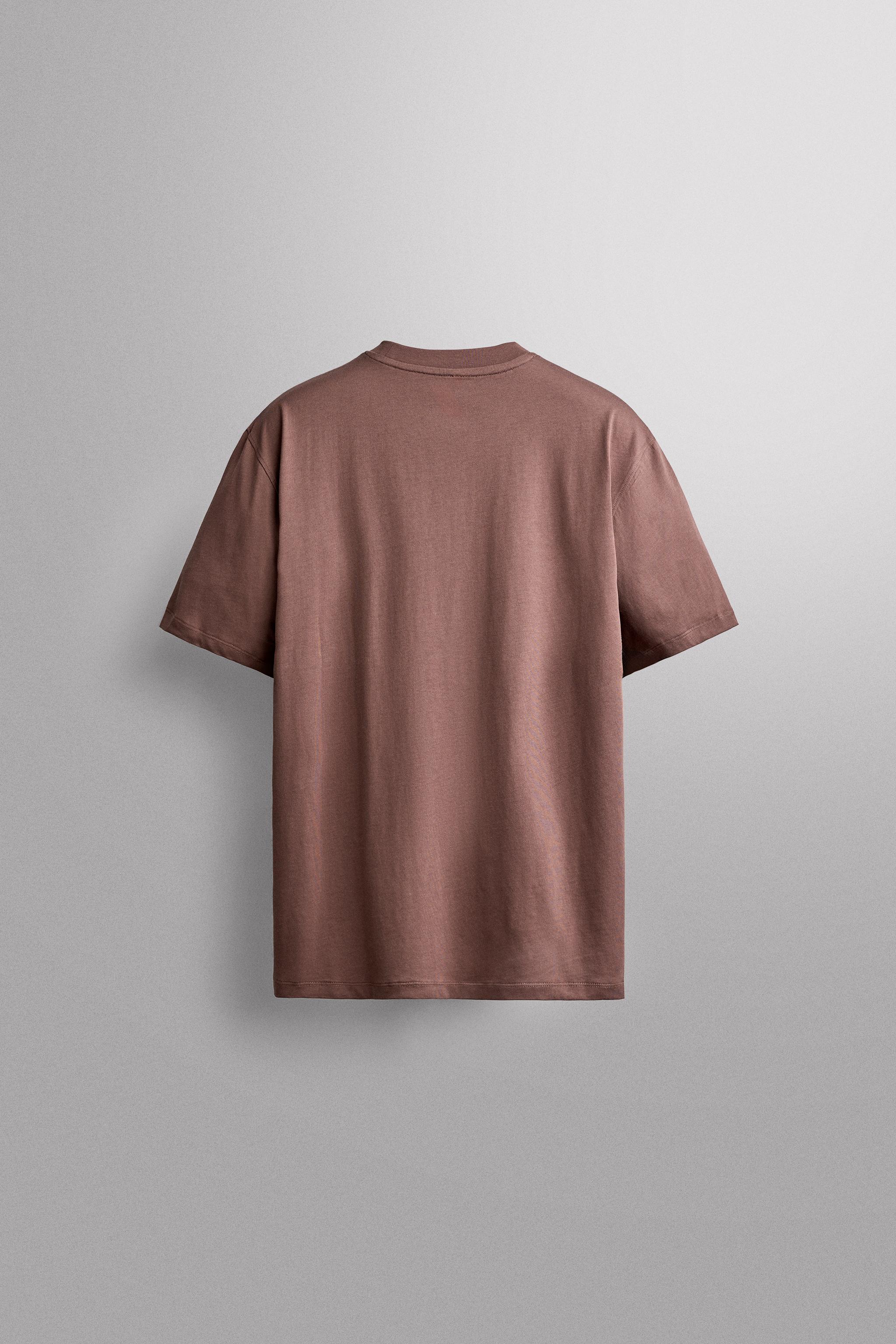 Zara BASIC PAMUKLU ANTRENMAN T-SHIRT'Ü görsel 2