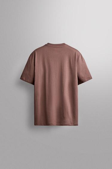 BASIC TRAINING COTTON T-SHIRT — Dark red 2