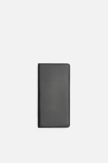 XL-GELDBÖRSE AUS NAPPALEDER - Schwarz von Zara