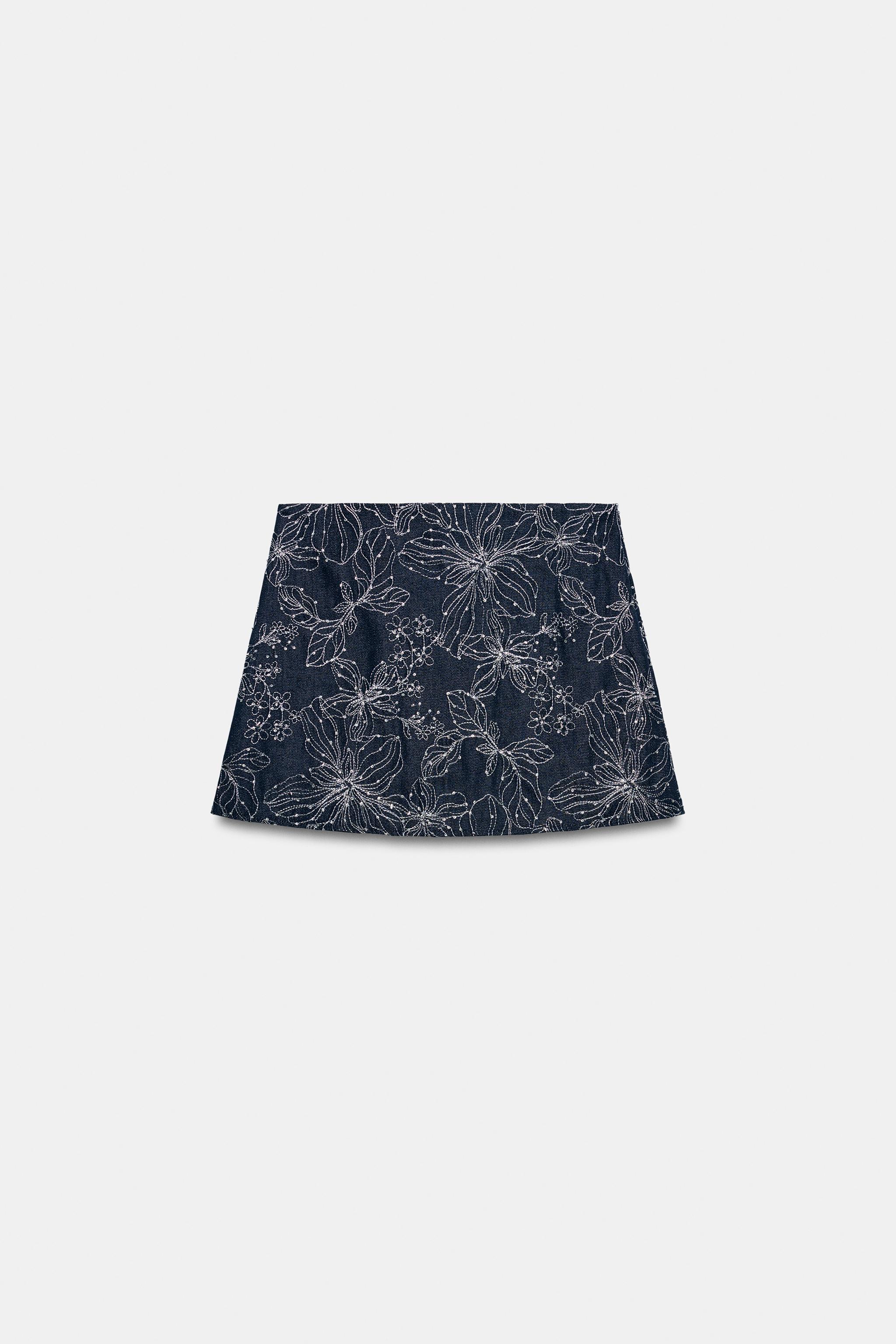 JUPE-PANTALON BRODÉE PAILLETTES