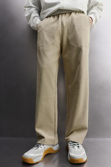 PANTALON DE JOGGING RELAXED FIT HEAVYWEIGHT - Sable de Zara - Image 4