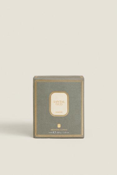 (200 G) BOUGIE PARFUMÉE SANTAL OUD - Marron chiné de Zara - Image 4