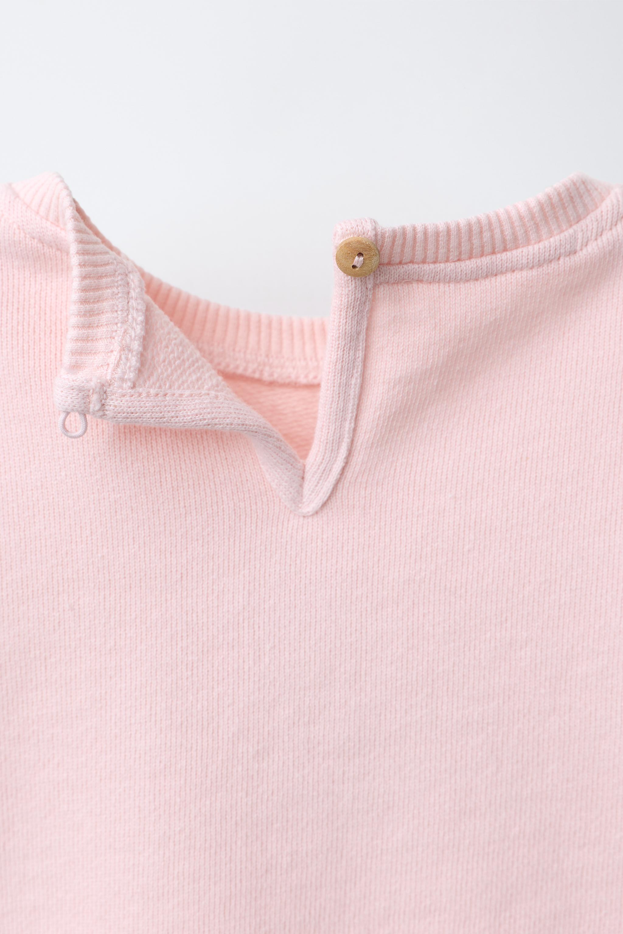 SWEAT BRODERIE CUPCAKE VELOURS BOUCLÉ