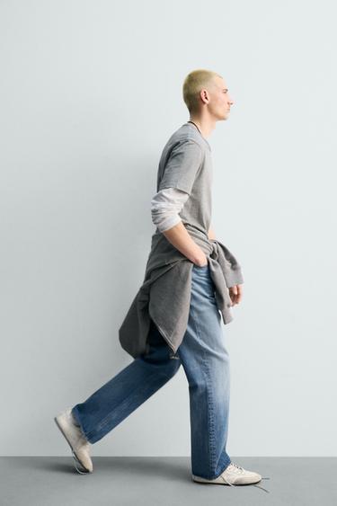 FLARE FIT JEANS - Light blue by Zara - Image 2