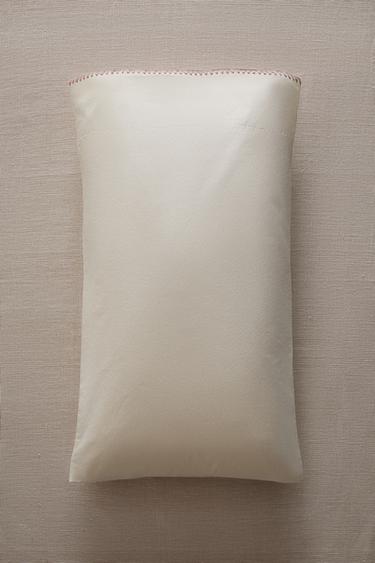 Zara CHILDREN'S SHELL STITCH COTTON PILLOWCASE - 粉紅色