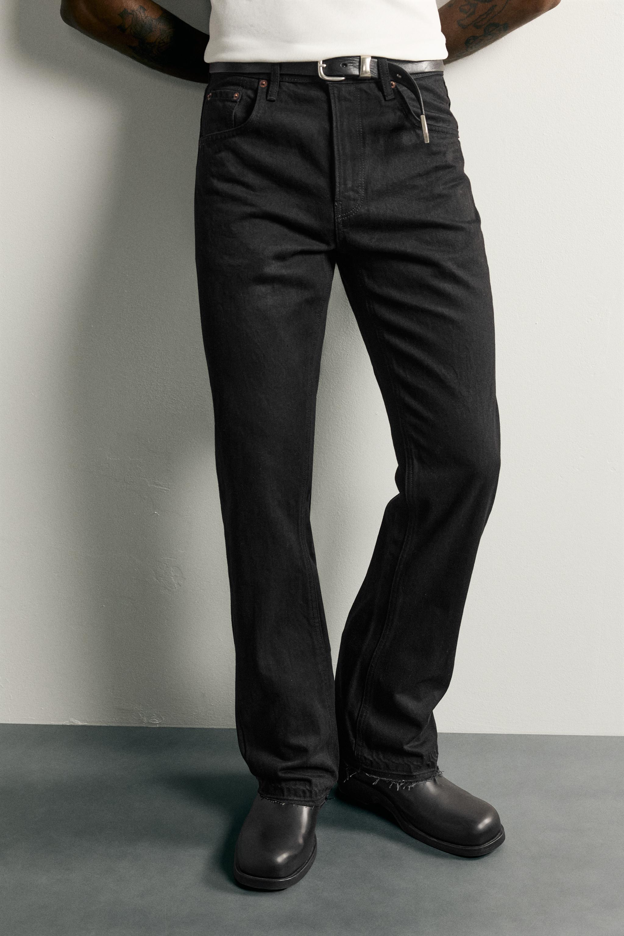 Мужские джинсы Zara FLARE FIT JEANS — фото 5