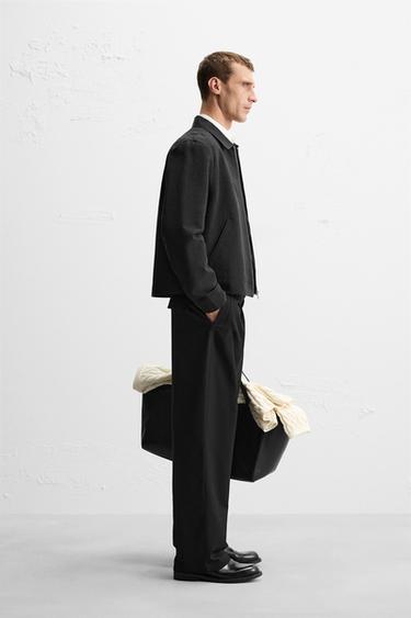 JACKET WITH BOUND SEAMS - Black by Zara - Image 3