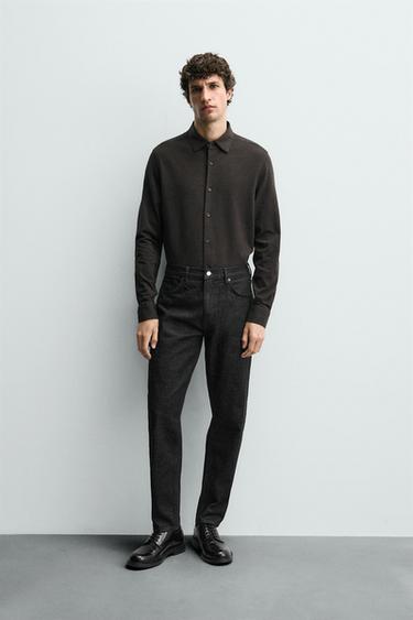 Zara SOFT COTTON SHIRT - Anthracite grey - Image 0