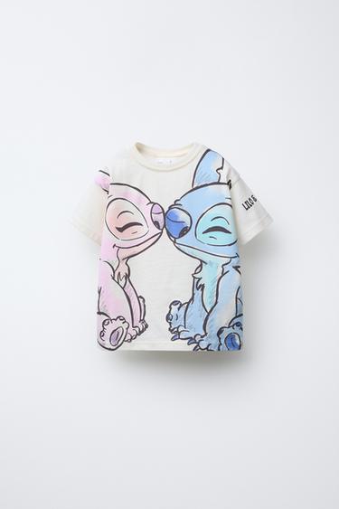 LILO & STICH ©DISNEY-T-SHIRT - knæk. hvid fra Zara - Billede 0