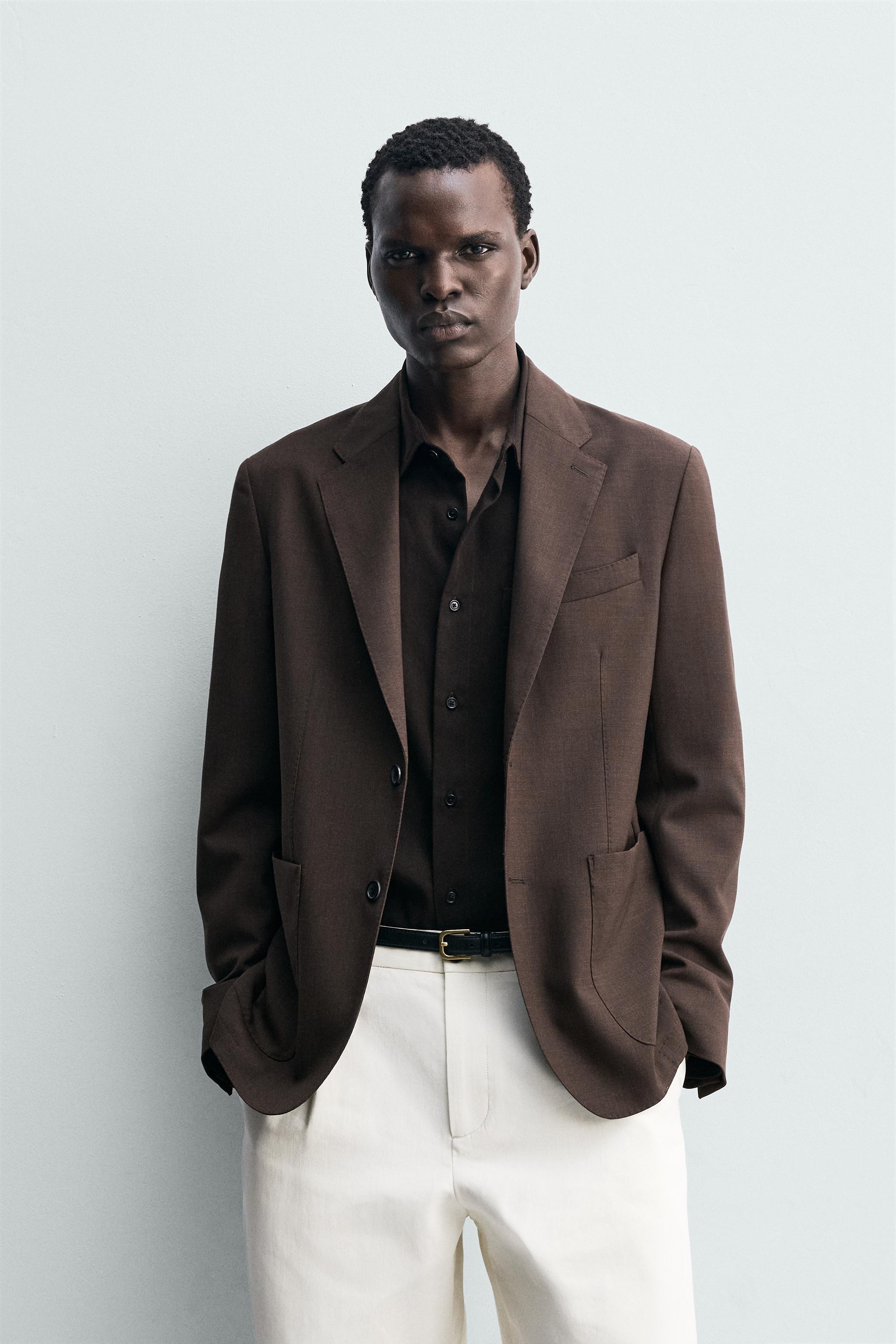 REGULAR FIT 100% WOOL BLAZER