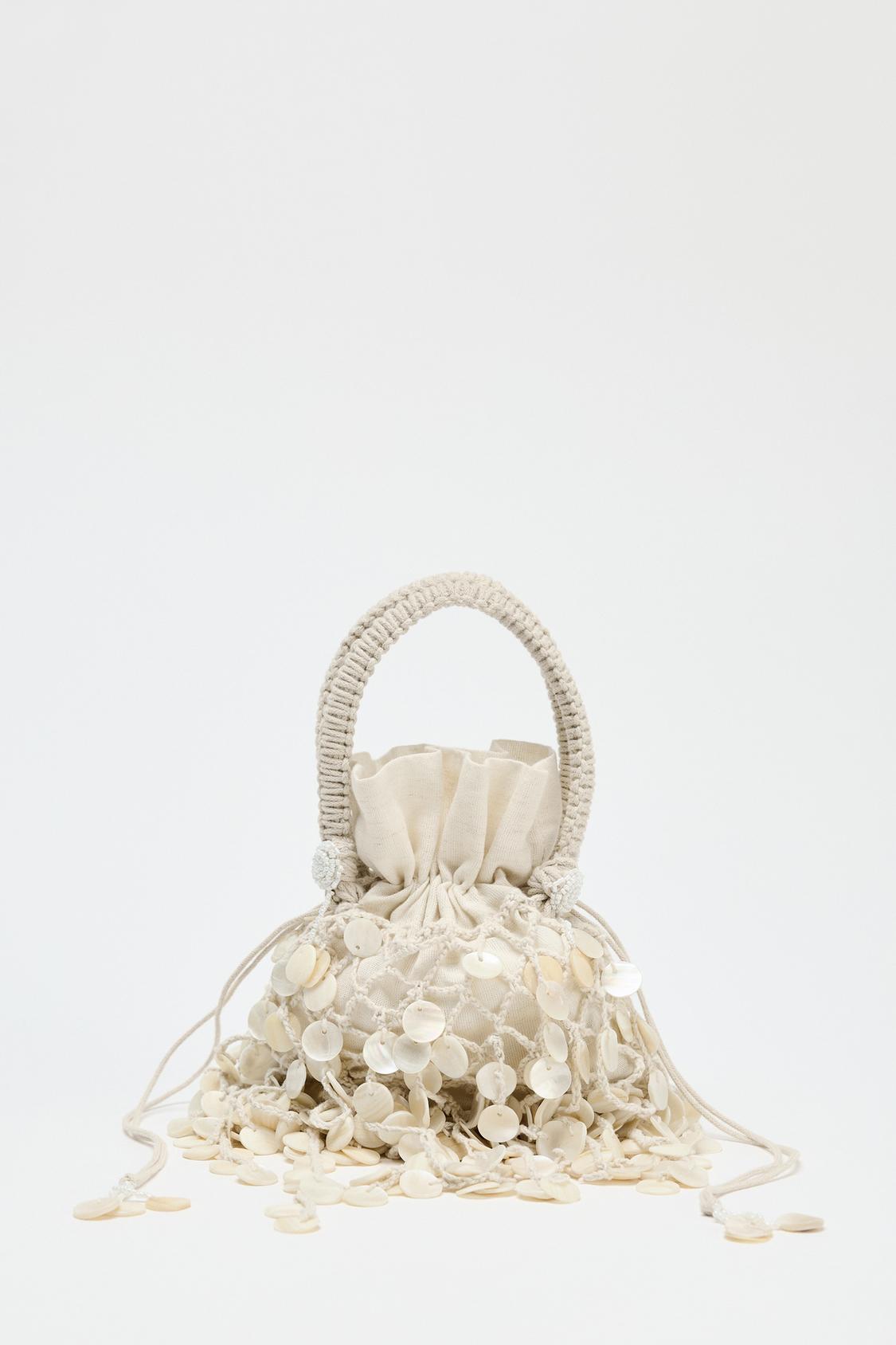 PEARLESCENT APPLIQUÉ BAG