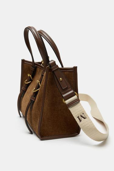 MINI SAC SHOPPER - Marron de Zara - Image 4