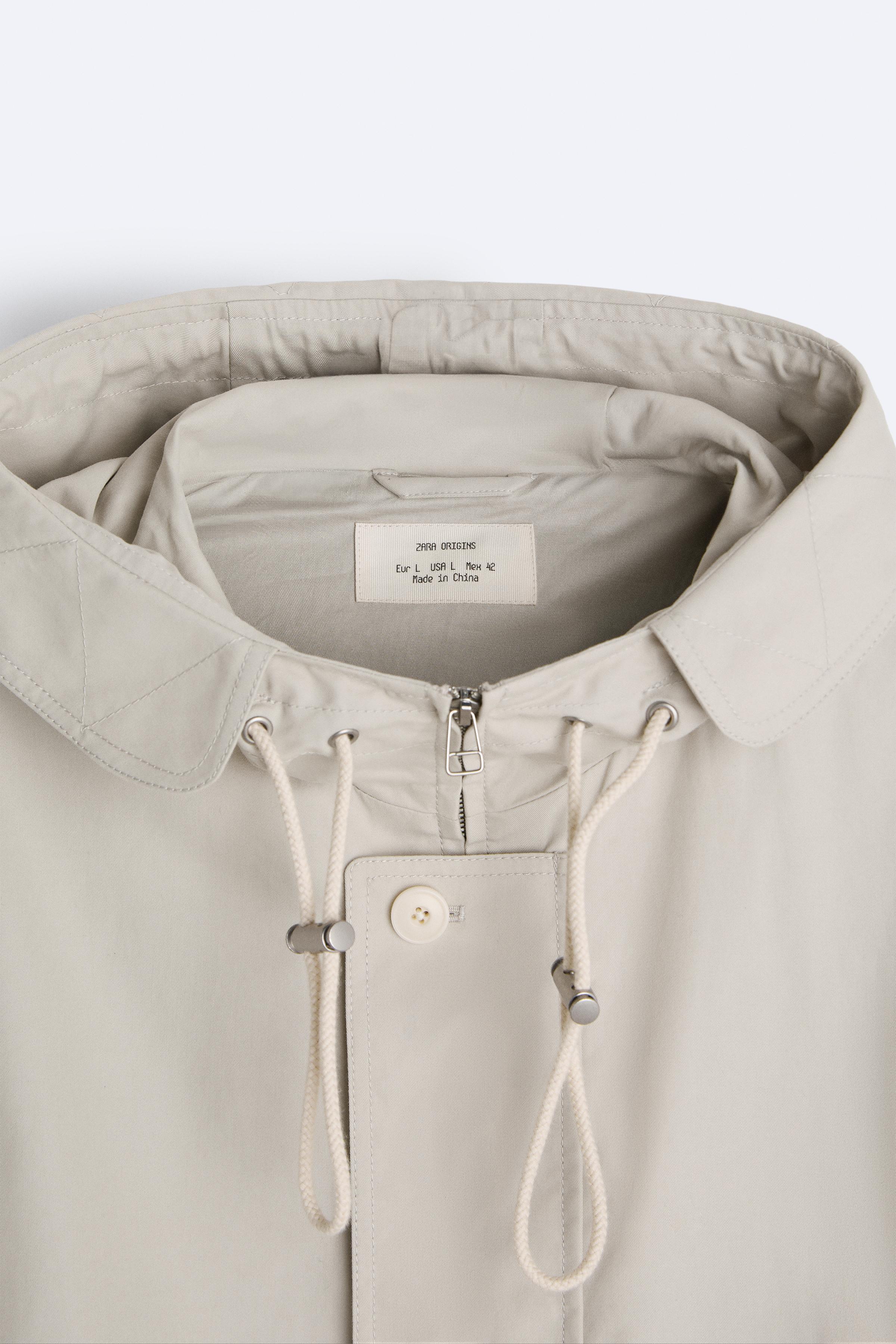 Zara cotton jacket hotsell