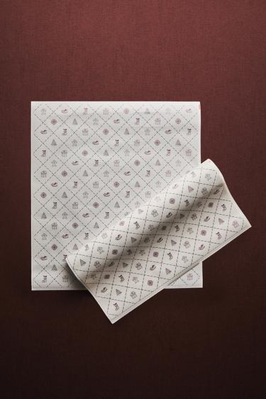 PAPIER SULFURISÉ MOTIFS DE NOËL - Blanc de Zara - Image 4
