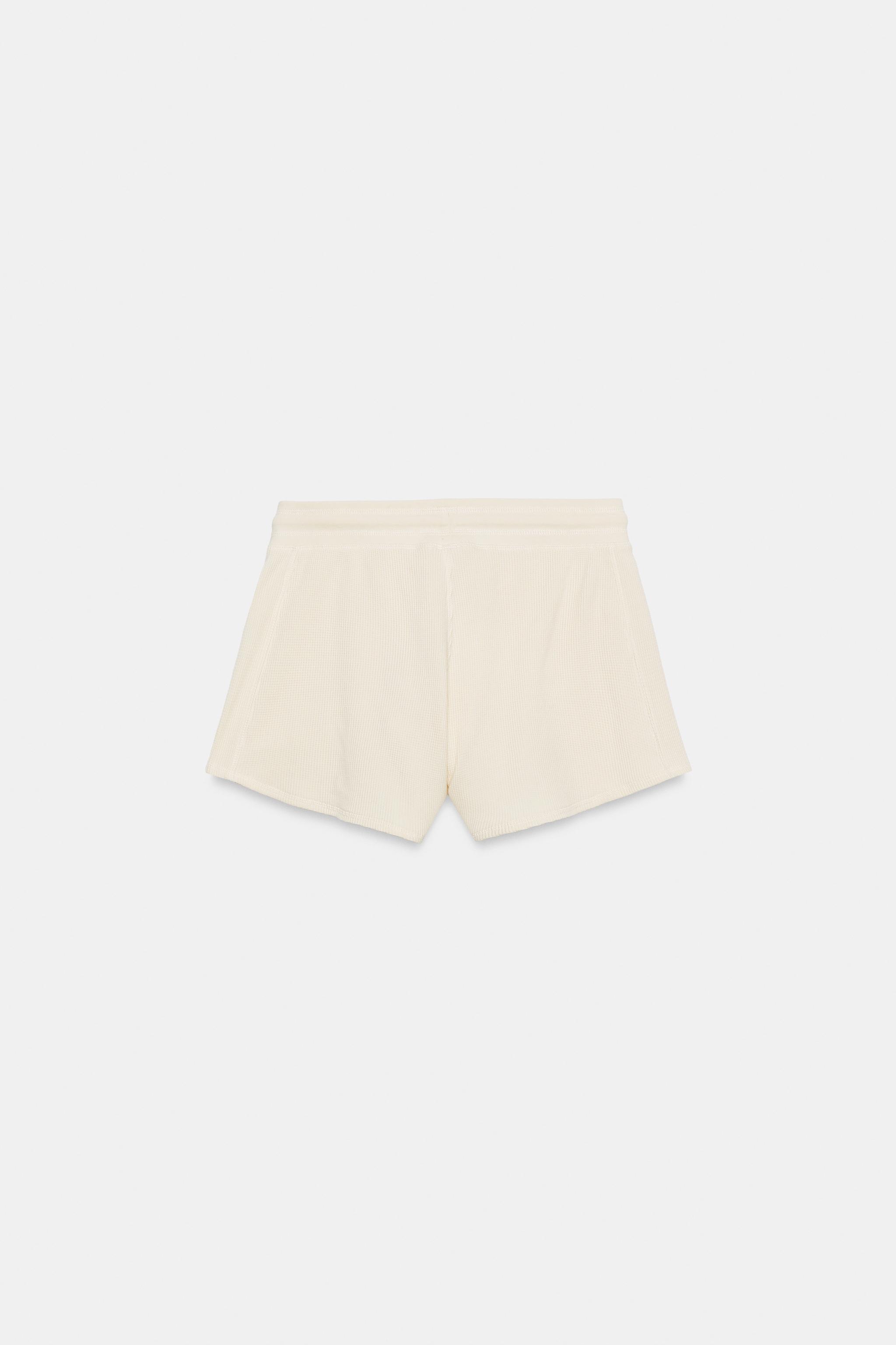 COTTON WAFFLE SHORTS