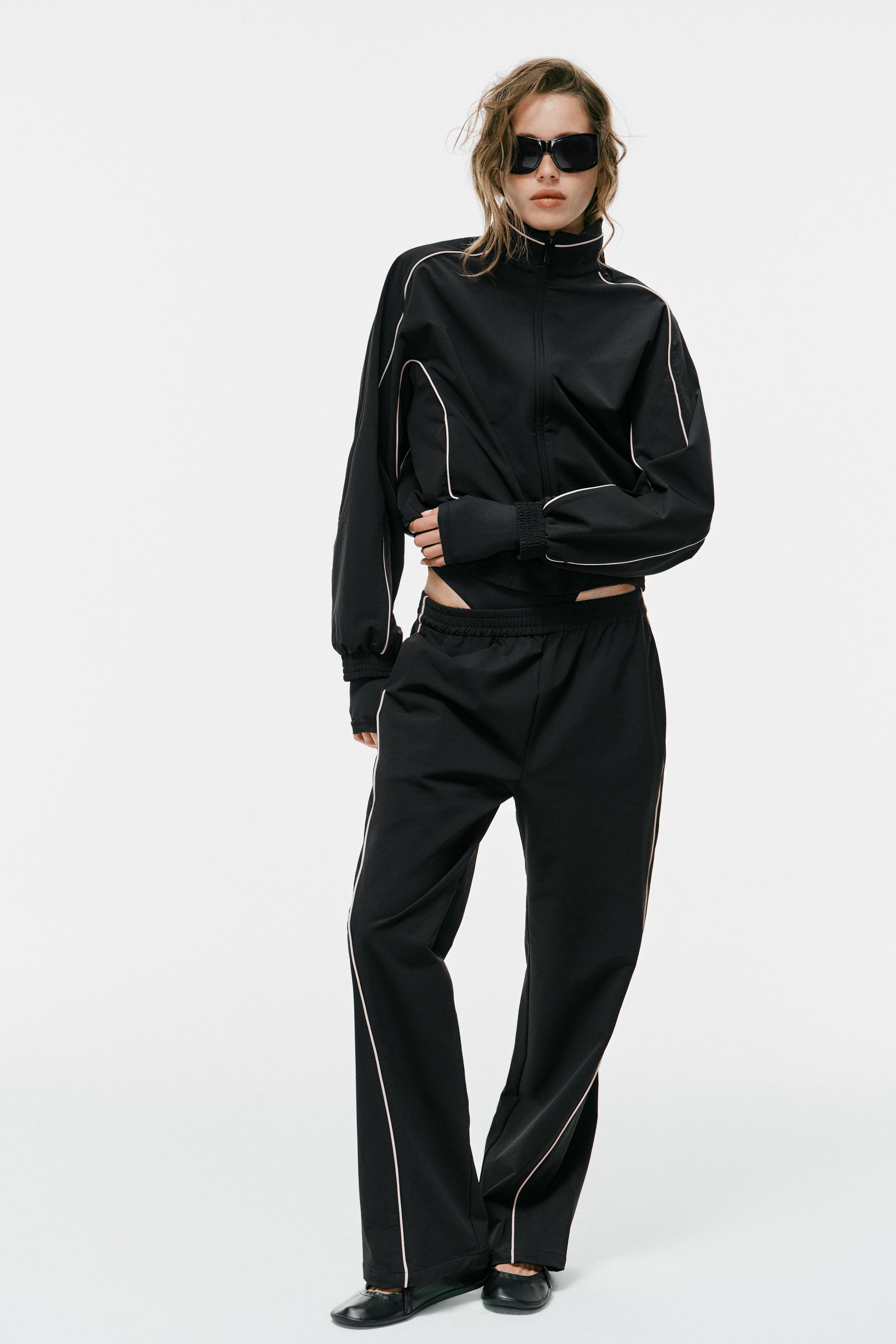 CONTRAST PIPING TECHNICAL JACKET - Black | ZARA United States