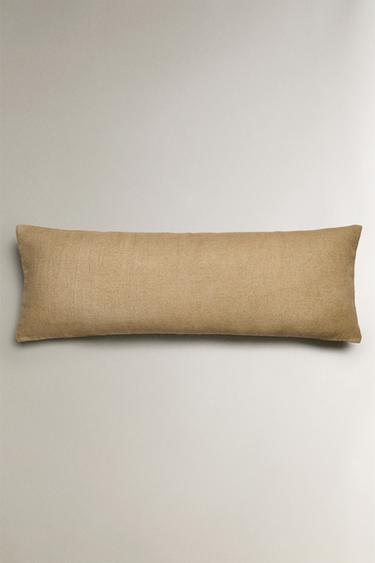 ELONGATED STITCHING CUSHION - Light beige by Zara - Image 3