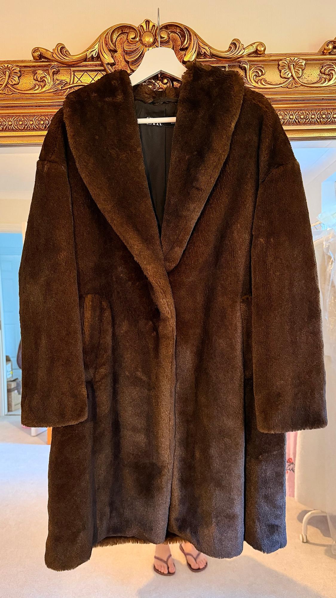 COAT WITH FAUX FUR - Image 6