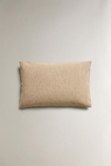 Zara PLAIN THROW PILLOW COVER - Beige - Image 0