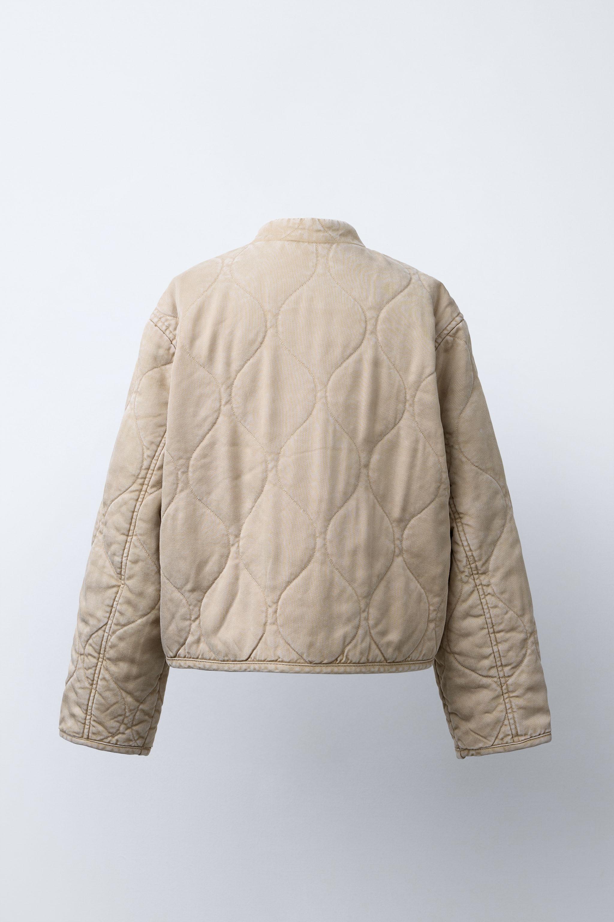 FLUID PADDED JACKET - Sand | ZARA Canada